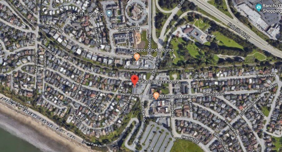 Seacliff Plaza: 219 - 225 State Park Drive, Aptos, CA 95003
